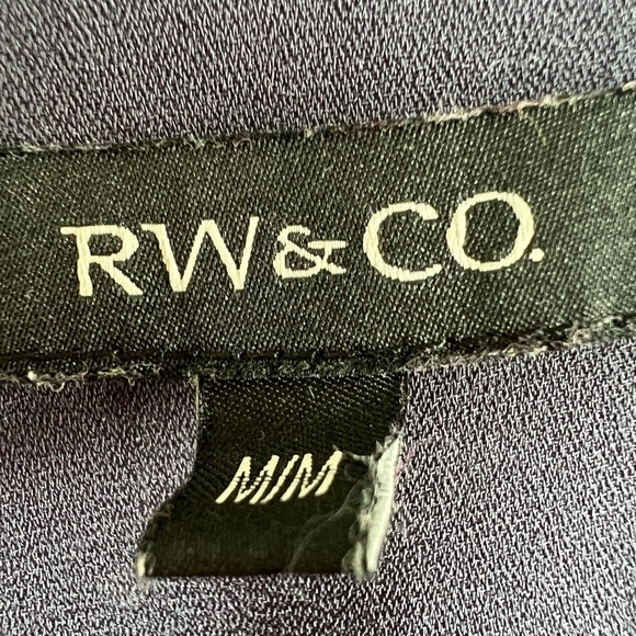 RW & CO deep periwinkle blue top - Picture 4 of 5